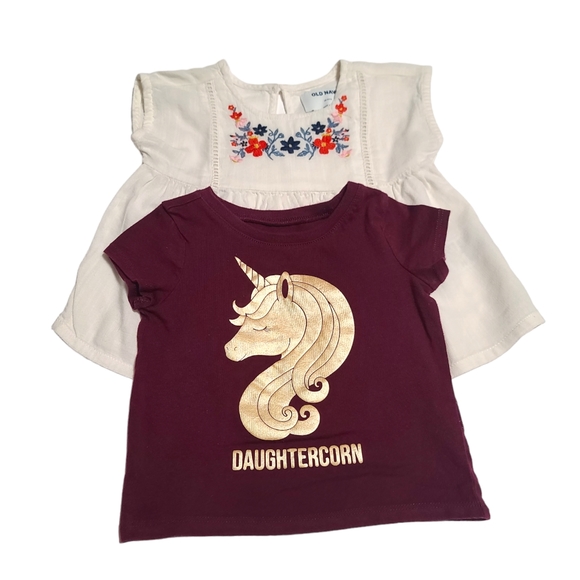 12-18M-18-24M Toddler Girls Old Navy/The Children's Place/Gymboree Tops Bundle - Picture 3 of 16